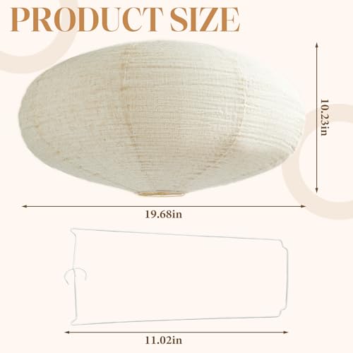 2PCS Oval Hanging Lamp Shade 20INCH off (2 Count)