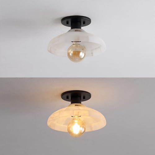 Amara 1 Light Semi Flush Mount Metal 10"
