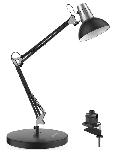 Metal Adjustable Desk Lamp with Clamp