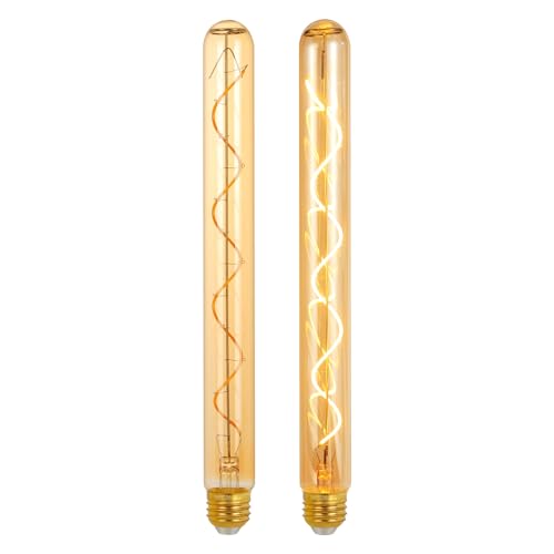 E26 T10 12 Inch Long Tubular LED Edison Bulbs (2 Count)