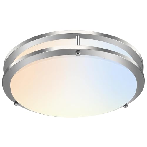 16 inch Dimmable LED Flush Mount Ceiling Light Fixture