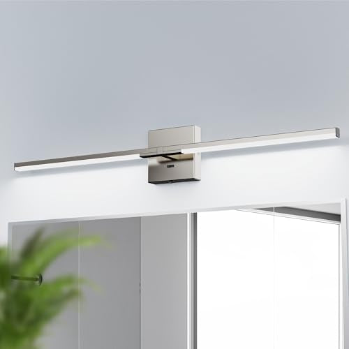 32" Brushed Nickel Modern Bathroom Vanity Lights