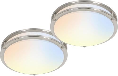 16 inch Dimmable LED Flush Mount Ceiling Light Fixture