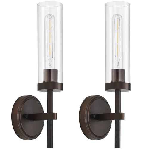 Oil Rubbed Bronze Wall Sconces Set of Two