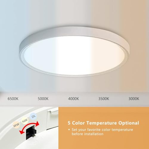 6PK Dimmable 15.8 Inch Led Ceiling Light Flush Mount (6 Count)