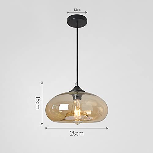 Industrial Pendant Light Shade of Onion Vintage Chandelier E26 Pendant Lighting for Kitchen Island Colorful Glass Cage