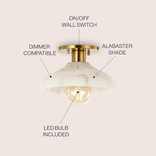 Amara 1 Light Semi Flush Mount Metal 10"