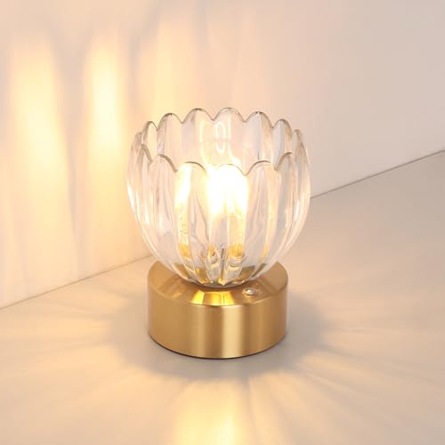 Cordless Small Table Lamp with 5200mAh Battery & Touch Control