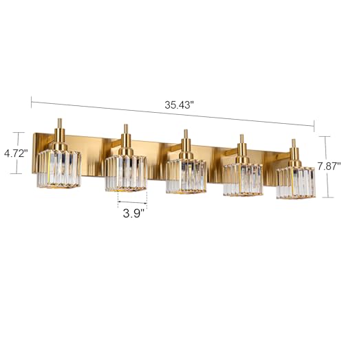 Gold Bathroom Vanity Lights