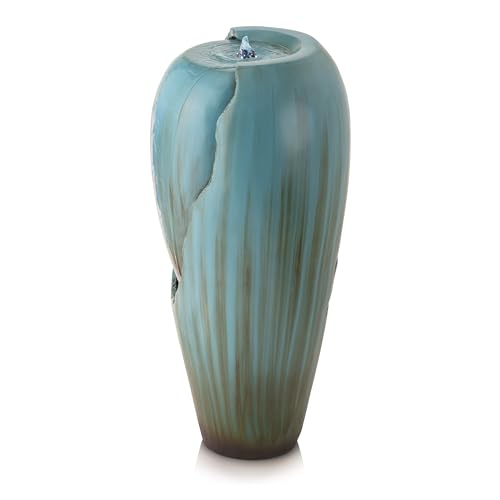 33" Tall Outdoor Antique Jar Water Fountain
