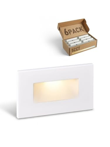 6 Pack 5CCT 120V LED Step Lights (6 Count)
