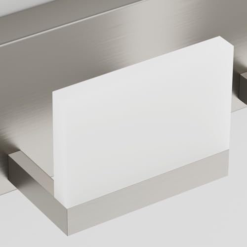7 Lights LED Modern Vanity Light Brushed Nickel Bathroom Lighting Fixture Up and Down Bathroom Wall Light Over Mirror