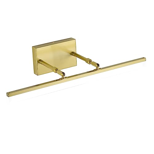 Bathroom Vanity Light Brushed Gold Modern LED Vanity Lighting Over Mirror 24inch Adjustable Gold Wall Light for Bathroom