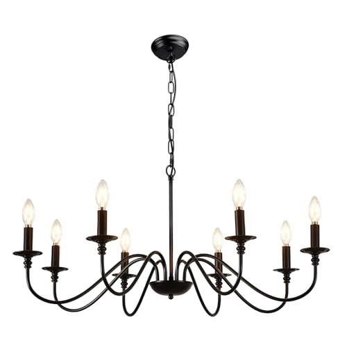 Black Chandelier Light Fixture