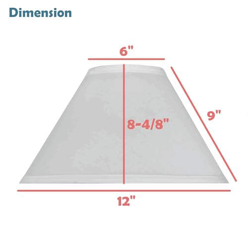 58878A Transitional Empire Shape Uno Construction Lamp Shade in Black