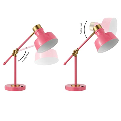 Allegra Metal Task Desk Lamp USB Port 18.5"
