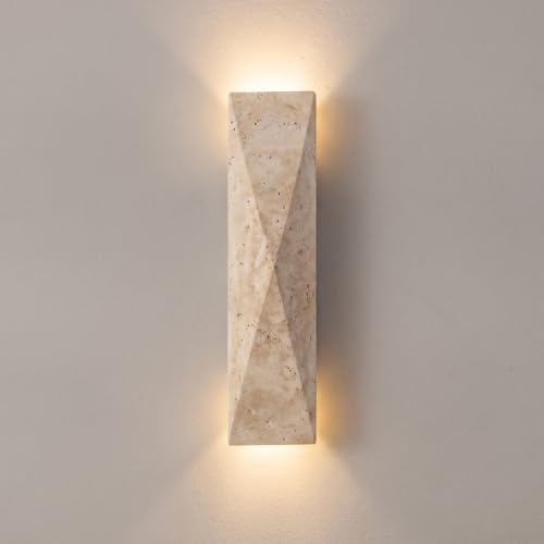 Modern Travertine Wall Sconce
