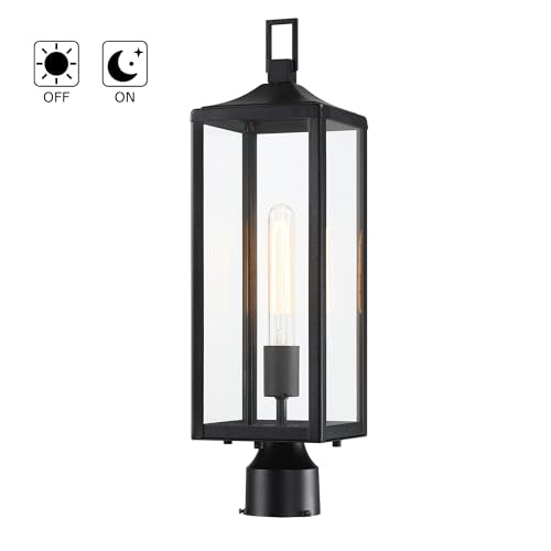 21.3 Inch Outdoor Lamp Post Light Fixture Dusk to Dawn