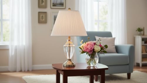 33137 Mushroom Pleated Traditional Spider Lamp Shade