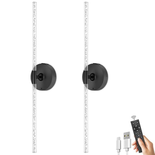 10000mAh Battery Operated Wall Sconce Lights Set of 2 (2 Count)