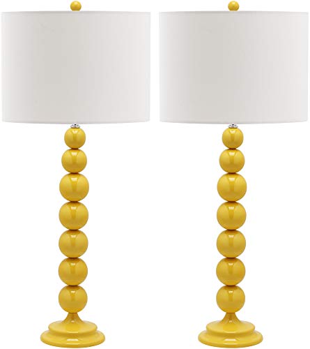Lighting Collection Jenna Modern Contemporary Yellow Stacked Ball 32 (2 Count)