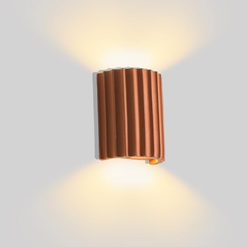 Modern LED Wall Sconce Minimalist Resin Wall Light Nordic Style Half