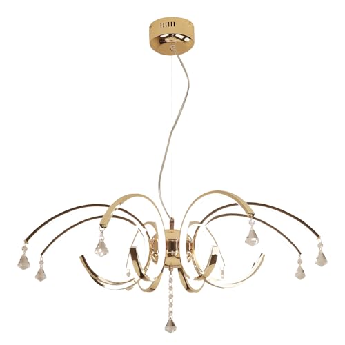 32.7" Modern Gold Crystal LED Chandeliers