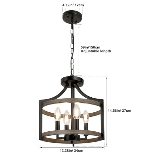 4 Light Farmhouse Chandelier