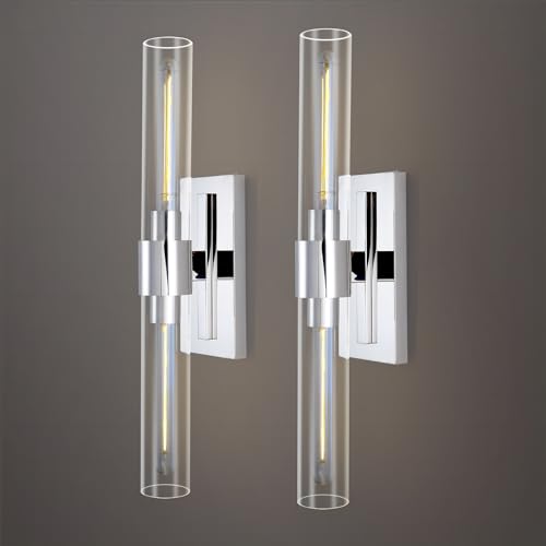 Chrome Wall Sconces (2 Count)