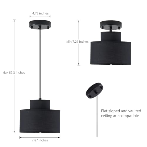 Modern Black Pendant Lights Kitchen Island