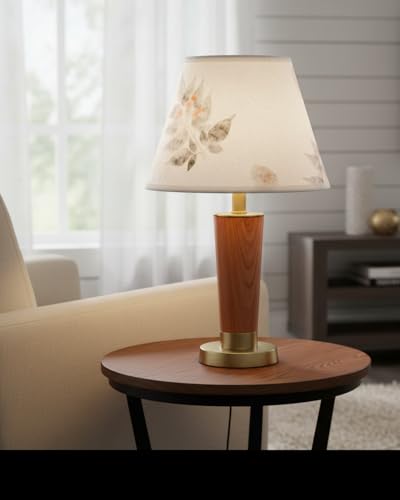 56038 Empire Uno Lamp Shade in White with Petal Paper