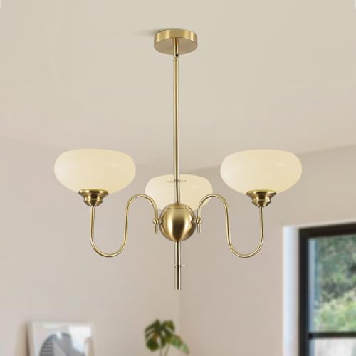 Gold and White French Chandelier Modern 3 Light Dining Room Chandelier Over Table Vintage Foyer Chandeliers Adjustable