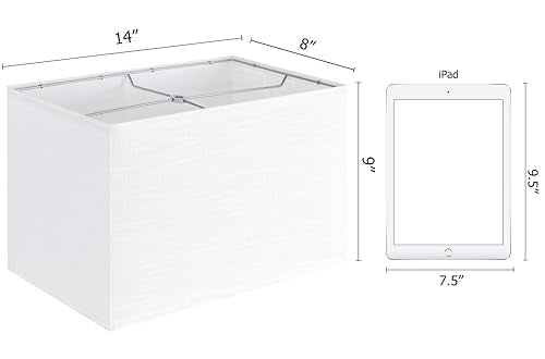 Texture Rectangle Lamp Shades for Table Lamps (2 Count)