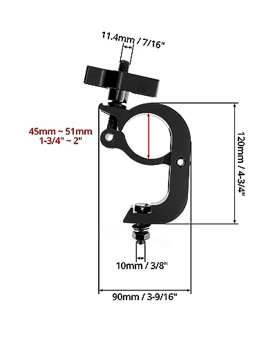 Heavy Duty Truss Clamp Stage Light Trigger Clamp (4 Count)