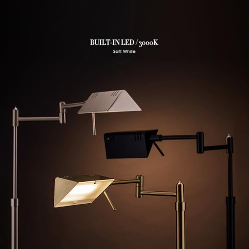 Brook Adjustable Dimmable LED Pharmacy Floor Lamp