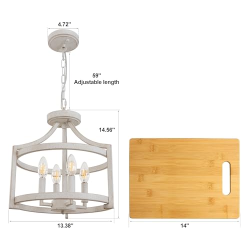 4 Light Farmhouse Chandelier