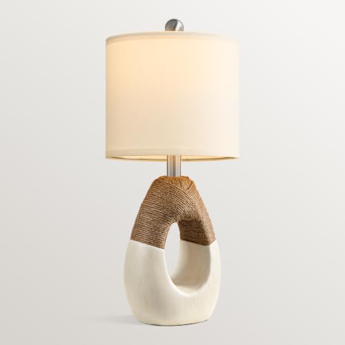 19” Boho Table Lamps Bedroom Living Room