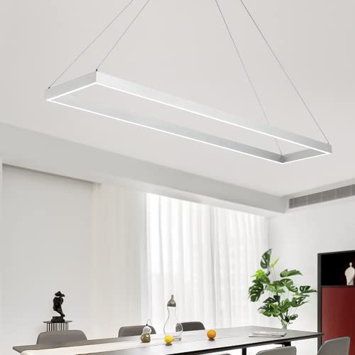 Modern LED Chandelier Linear Rectangle