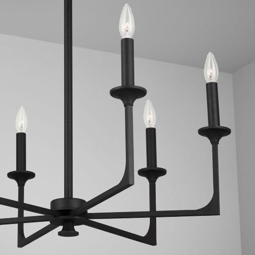 Capital Lighting 437361BI Clint Bold Metal Candle Chandelier