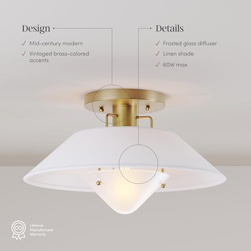 Artisan Mid Century Modern Flush Mount Ceiling Light