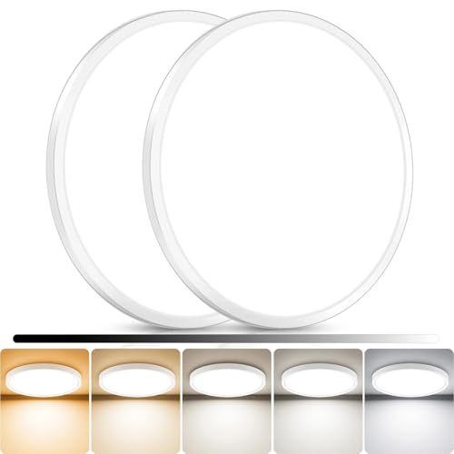 2Pack 15inch LED Flush Mount Ceiling Light (2 Count)