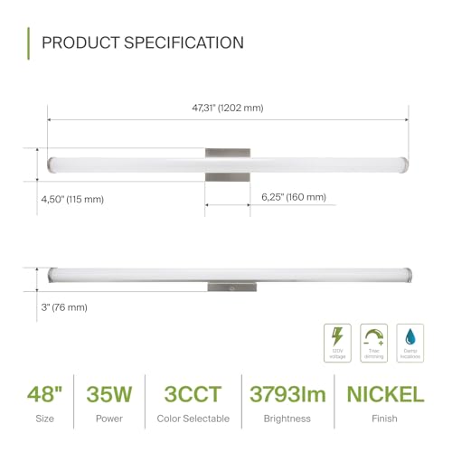 48" LED Linear Vanity Light Fixture