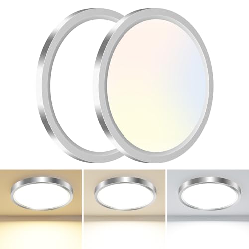 2PACK LED Flush Mount Ceiling Light Fixture Black