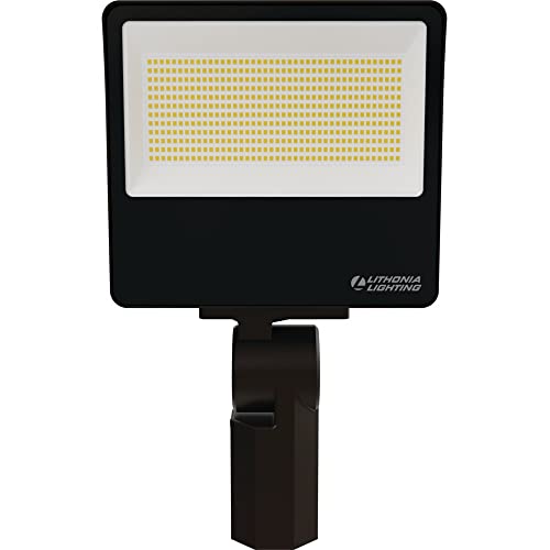 All-in-One LED Flood Light, Waterproof LED Outdoor Light Fixture with Adjustable Brightness and Color Temperature, Yoke or Slipfitter Mount Dusk to Dawn Outdoor Lighting, UVOLT