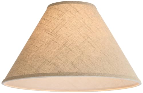 Pre Assembled Denni Fine Large Burlap Empire Shade 6x17x11.5