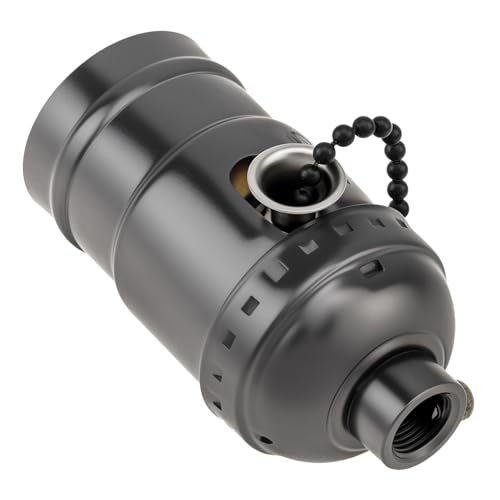 E26 Lamp Socket Replacement with Pull Chain Switch