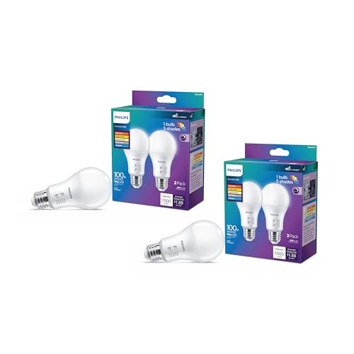 100W A19 4 Pack Selectable White Multi (2 Count)