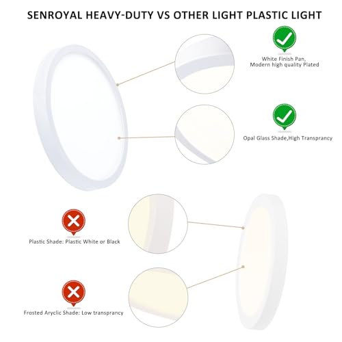 10 Inch LED Flush Mount Ceiling Light (2 Count)
