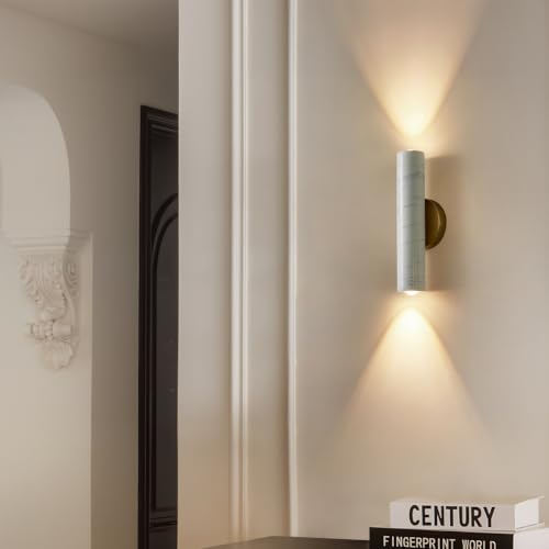 White Marble Wall Sconce
