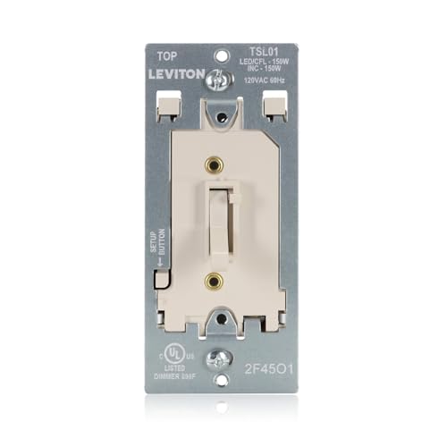 Toggle Slide LED Advanced Dimmer Switch for 150W Dimmable LED